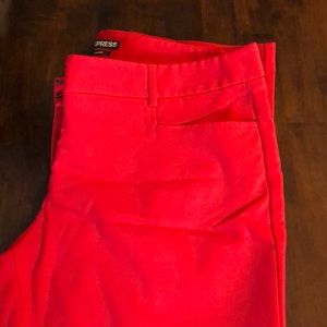 Red ankle pant